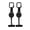2pcs, variant on Retractable Phone Tether Anti Theft: Phone Lanyard for Skiing, Hiking, Outdoor Travel, Anti Pickpocket Phone Strap with Locking Carabiner & Universal Anchor