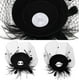 thumbnail image 5 of Sombreros de fiesta de té de los años 20 para mujeres y niñas, tocados con velo y plumas, sombrero vintage pastillero de iglesia, sombrero vintage con diadema y clip para el cabello, 5 of 5