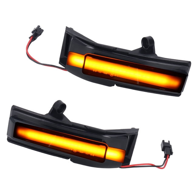 2 luces de señal de giro espejo lateral Bling Bling ámbar izquierda derecha reemplazo Ford 2015-2021