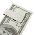 thumbnail image 3 of Metal acero inoxidable dinero efectivo Clip carpeta Collar Clip tarjeta bolsillo titular, 3 of 9