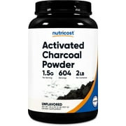 Nutricost Activated Charcoal Powder 2lbs - Gluten Free, Non-GMO Supplement