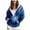 Purple, variant on Towmus Womens Zip Up Hoodies Long Sleeve Crew Neck Printed Trendy Oversize Tops Drawstring Gradient Hoodies with Pockets for Fall Winter