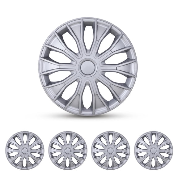 (4-Pack) 14" Universal Wheel Rims Cover Hubcaps Snap-on ABS Hub Caps Replacement for Car,Truck,SUV(14-inch,Lacquer)