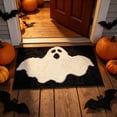 thumbnail image 6 of Halloween Decorations Outdoor Indoor, Tarmeek Halloween Door Mat, Plush Ghost Rug Non-Slip Absorbent Entryway Doormat 23.6x15.7 Inch Soft Washable Rug for Kids Bedroom Bathroom Indoor Decor, 6 of 7