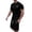 D71/Black, variant on Mens Two Piece Outfits 2026 Men's Summer Tracksuit Plus Size Short Sleeve Crew Neck Athletic Suit Casual Color Block Drawstring Waist Tracksuit Set Beach Vacation Outfits