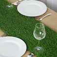 BalsaCircle Green 12" x 108" Artificial Grass Table Runner Party Linens