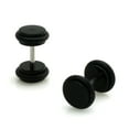 thumbnail image 3 of Tioneer Black Acrylic Round Fake Cheater Plugs Body Jewelry, 3 of 3