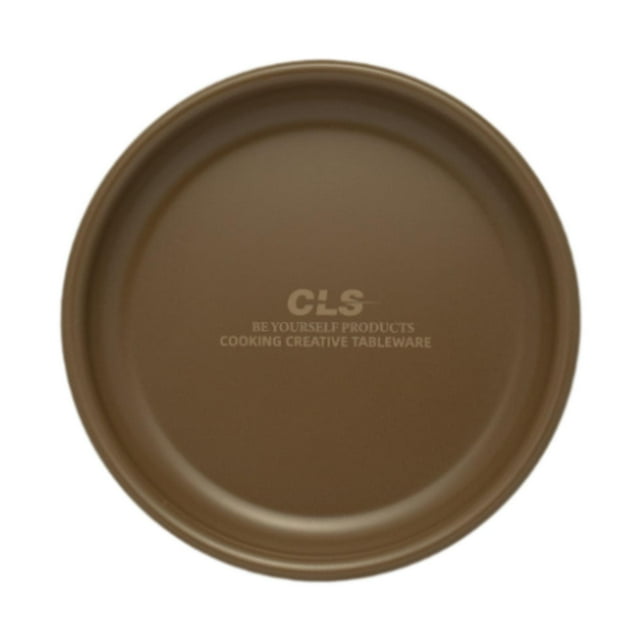 S SERENABLE Camping Dish Dinnerware Camping Mess Camping Plate for Trips Beach Barbecues Brown