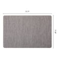 thumbnail image 6 of Unique Bargains 4pcs Faux Leather Heat Resistant Placemats Misty Gray 17.7"x11.8", 6 of 6