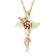 thumbnail image 3 of Elegant Leaf Design Necklace & Finger Ring Jewelry Set Female Holiday Daily Party Decor Ornament, 3 of 5