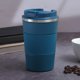 thumbnail image 3 of Taza de café de 380 ml, gran capacidad, buen sellado, a prueba de fugas, antideslizante, de acero inoxidable, con aislamiento al vacío, para el hogar., 3 of 7