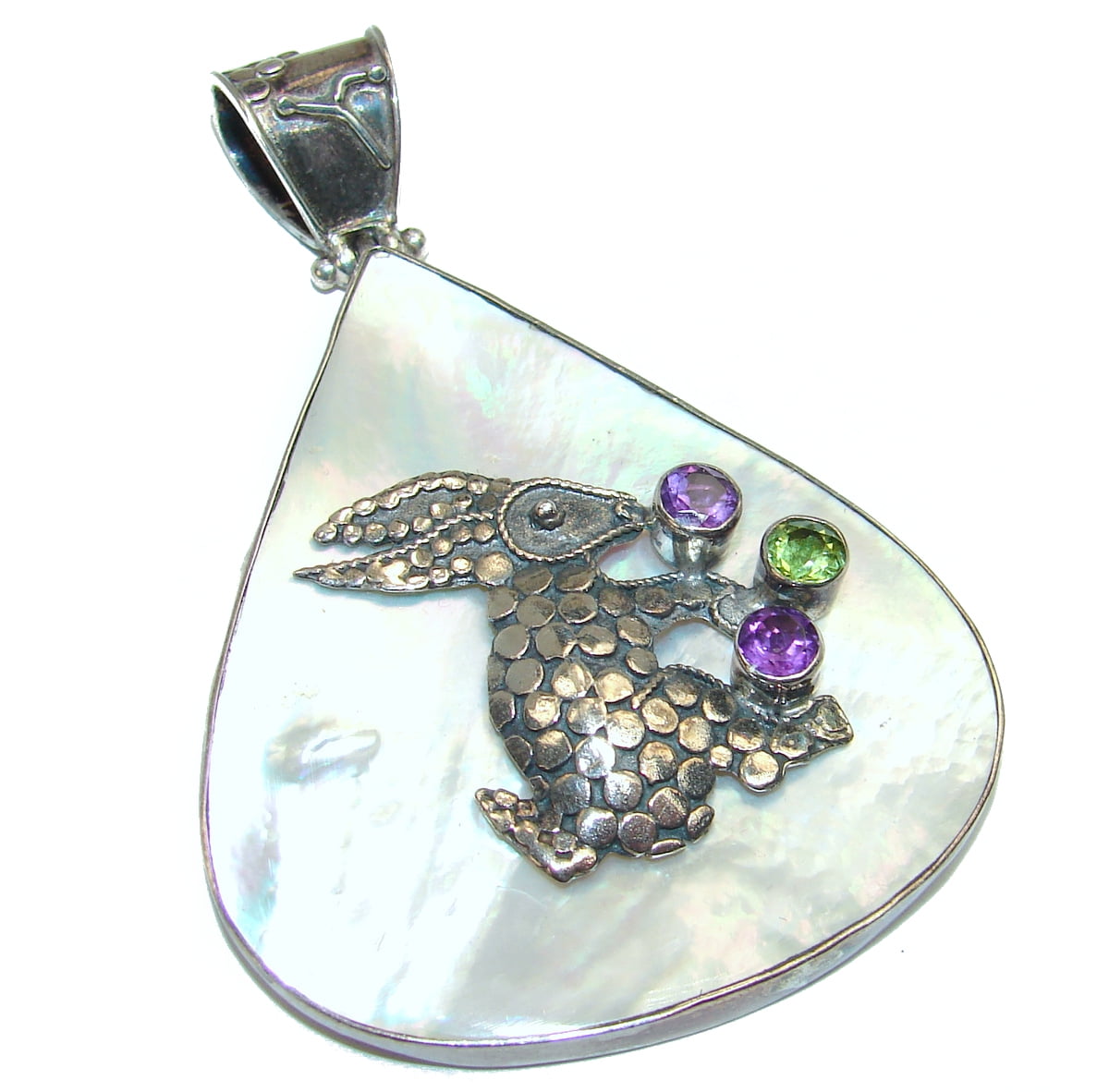 Blister Pearl Women 925 Sterling Silver Pendant FREE GIFT BOX