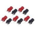 thumbnail image 2 of Jack Socket Binding Post, S5 Sets Cableado Terminal Binding Post Connector Square Kit de accesorios para equipo Máquina Terminal de bloque de poste de unión chapado en oro de cobre, 2 of 8