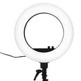 thumbnail image 3 of Impressions Vanity 18 Inch DuoTone LED Vanity Studio Ring Light with Stand, Accessories (Black), 3 of 6