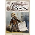 thumbnail image 2 of Cartoon Showing Presidential Assassin Charles J. Guiteau Holding Pistol And Paper Reading History, 2 of 2