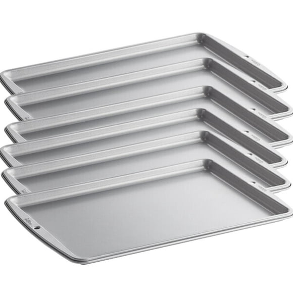 Wilton 13 1/4" x 9 1/4" Small Non-Stick Baking Sheets (6/pack)