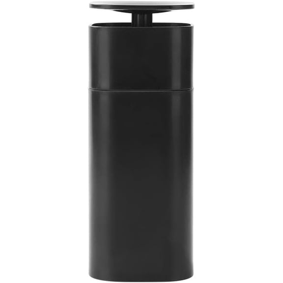 ABCISI Liquid Push Down Pump Dispenser, One-Touch Pump Bottle Dispenser for Bathroom or Vanity, Empty Pumping Bottle for Dish Soap, Body Wash, Nail Polish & Makeup Remover (Black)