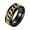 Black Gold, variant on Unisex 8mm Stainless Steel Personality Cool Beer Bottle Opener Silver Chain Rotatable Fidget Ring Biker Anxiety Wedding Band Silver Size 7