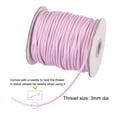thumbnail image 3 of Unique Bargains Beading Thread Bracelet Weave Bead Craft Cord 3mm 39M/Roll (42-Yards) Decorative String, Light Pink, 3 of 7