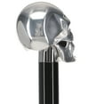 thumbnail image 6 of Royal RC Canes Italian Luxury Skull Walking Stick with Swarovski Crystal Eyes – 925r Real Silver Plated Handle, Black Lacquered Beachwood Shaft – Unique Gift Walking Cane for Men and Women, 6 of 8