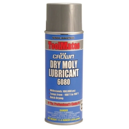 Aervoe Industries Dry Moly Lubricant, 11.6 oz, Aerosol Can - 12 CAN (205-6080)