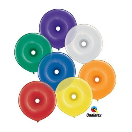Burton & Burton 16" Geo Donut Shape Jewel Balloons, Pack/50