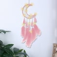 thumbnail image 1 of Meitianfacai Capteur de Rêves Cadeau de Guérison Capteur de Rêves Pendentif Tissé de Décoration Intérieure, Rose, 1 of 1