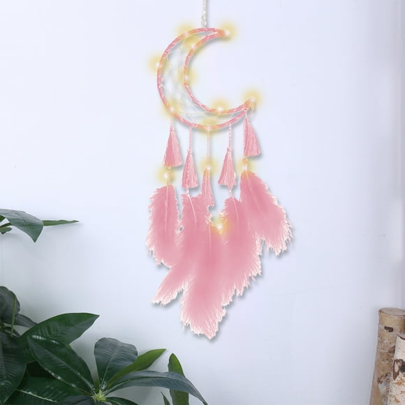 JWshufel Attrape-Rêves Cadeau Décoration Maison Tissée Pendentif Filet de Pêle Unique avec Plumes Ornement Mural Ou de Chambre pour Chambre Salon Bureau Espace