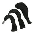 thumbnail image 3 of WHAMVOX Black Cloth Golf Club Headcover 3 Pieces Wearresistant and Durable for Golf Clubs 3 wood size, 3 of 8