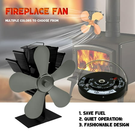 

Mittory Fireplace Fan For Wood Stove 5 Blades Environmentally Friendly And Efficient