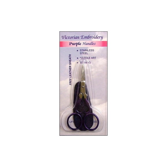 ToolTron Scissor 3.5" Victorian Embroidery Purple