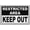 Warning Sign 3, variant on Restroom Out Of Order Sign 8"x12", Aluminum Tin Warning Signs for Home Outdoor Garden, Durable Weatherproof Restroom Sign for Building