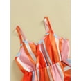 thumbnail image 5 of Baby Girl’s Slip Dress Toddler Sleeveless Summer Stripes Ruffled  Princess Dress  A-line Casual Sundress for Beach 1-6Y, 5 of 7