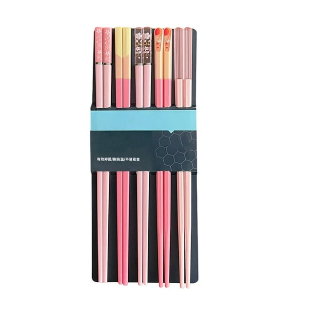 Of 5 Pairs Of Reusable Chopsticks And Can Be Washed In The Dishwasher Glass Fiber Material Chinese And Japanese Chopstick Table Setting for 4 Plate Mats 6 Table Mat Charger Plates 6 round Table