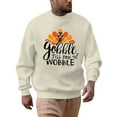 thumbnail image 1 of Mens Thanksgiving Turkey Fall Plus Size Hoodless Pullovers Fashion Sweatshirts Holiday Logo Print Clothing Tops, 1 of 4