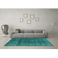 thumbnail image 3 of Ahgly Company Indoor Rectangle Oriental Turquoise Blue Industrial Area Rugs, 2' x 4', 3 of 4