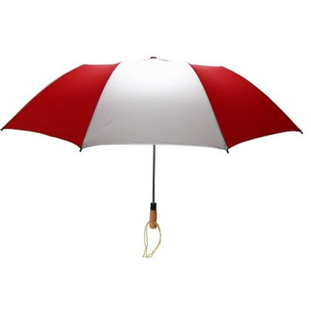 Peerless 2421JH-Red-White Golf Size Folding Umbrella, Red And