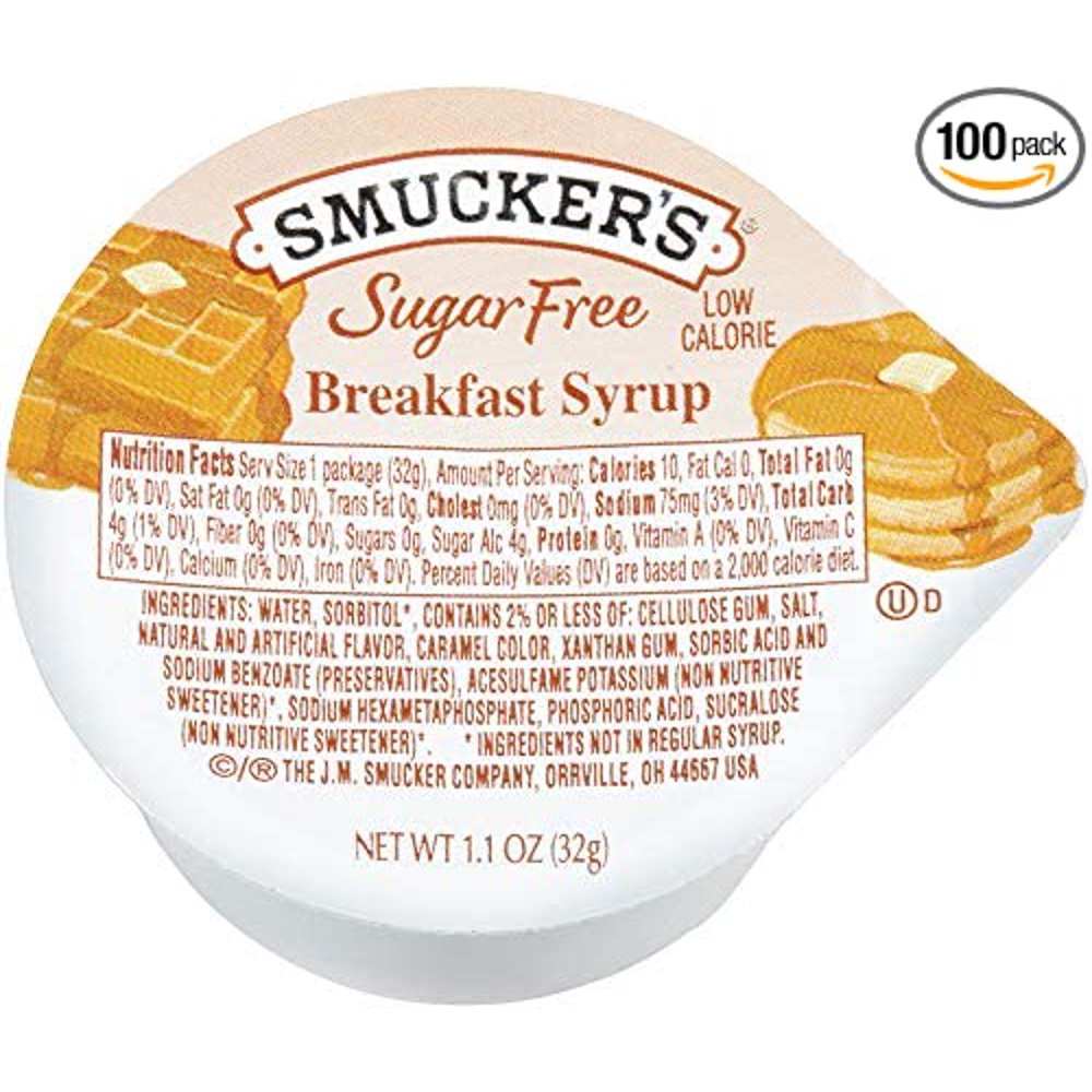 Smuckers Sugar Free Breakfast Syrup Portion Control, 1.10 Ounce (Pack