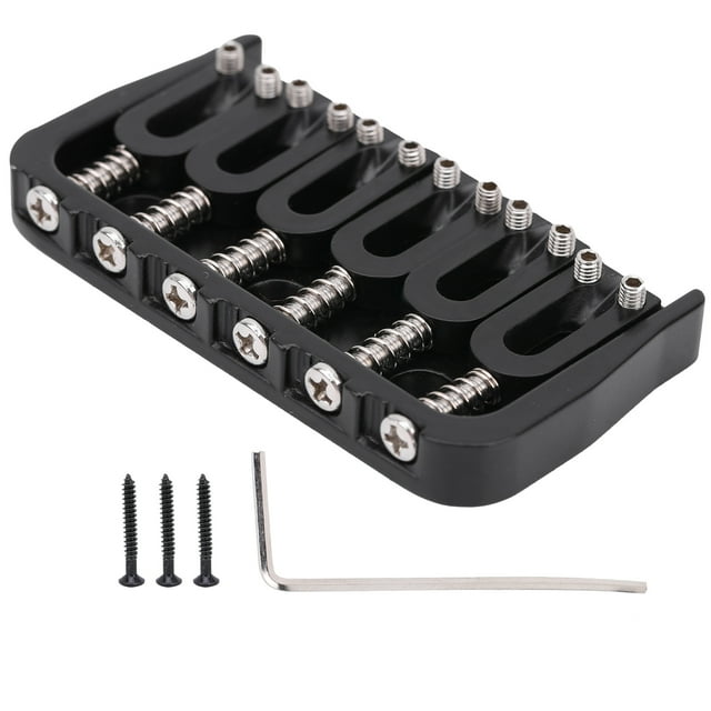 Puente de guitarra eléctrica Jadeshay 6 Cuerda Negro