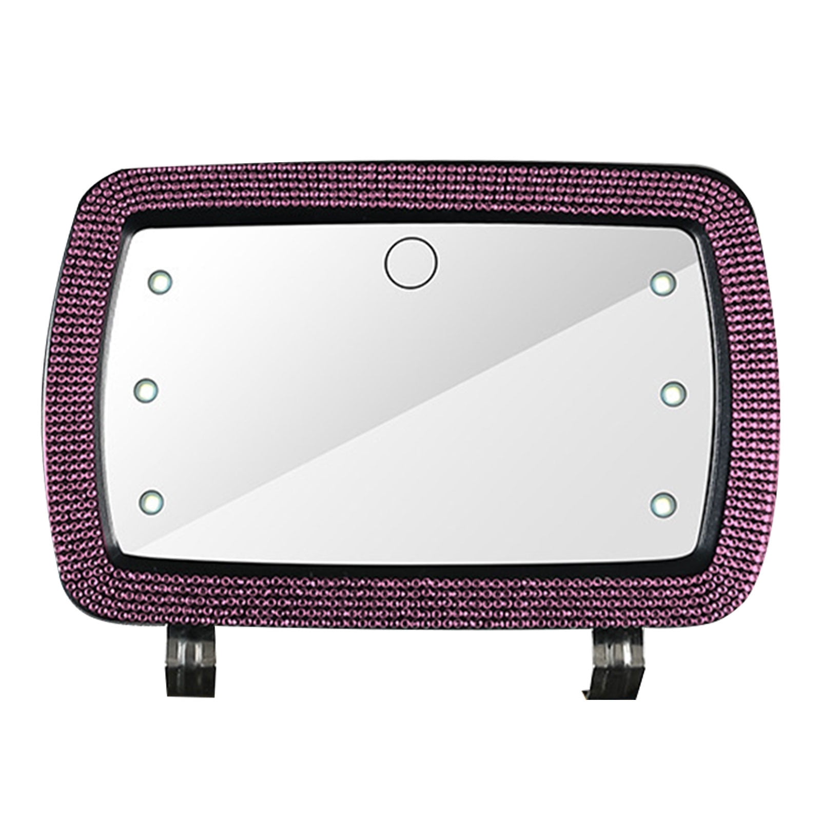 Moocorvic Car Visor Vanity Mirror, Rechargeable Vanity Mirror With 3