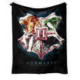 thumbnail image 1 of Manta de franela suave con estampado digital de Hogwarts, poliéster, 300 g, 1 of 5