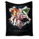 thumbnail image 1 of Manta de franela suave con estampado digital de Hogwarts, poliéster, 300 g, 1 of 5