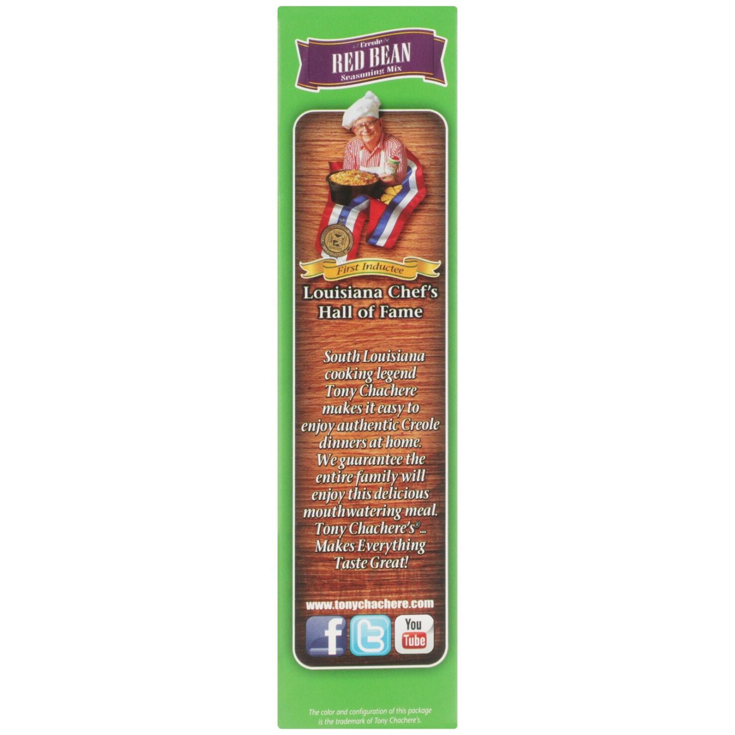 (4 pack) Tony Chachere’s, Red Beans, Seasoning Mix, Cajun, 2.2 oz