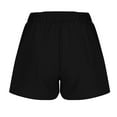 thumbnail image 6 of hotojiny Womens Casual Shorts Soft Wide Leg Baggy High Waisted Pull on Shorts Summer Fashion Beach Shorts with Pockets, 6 of 6