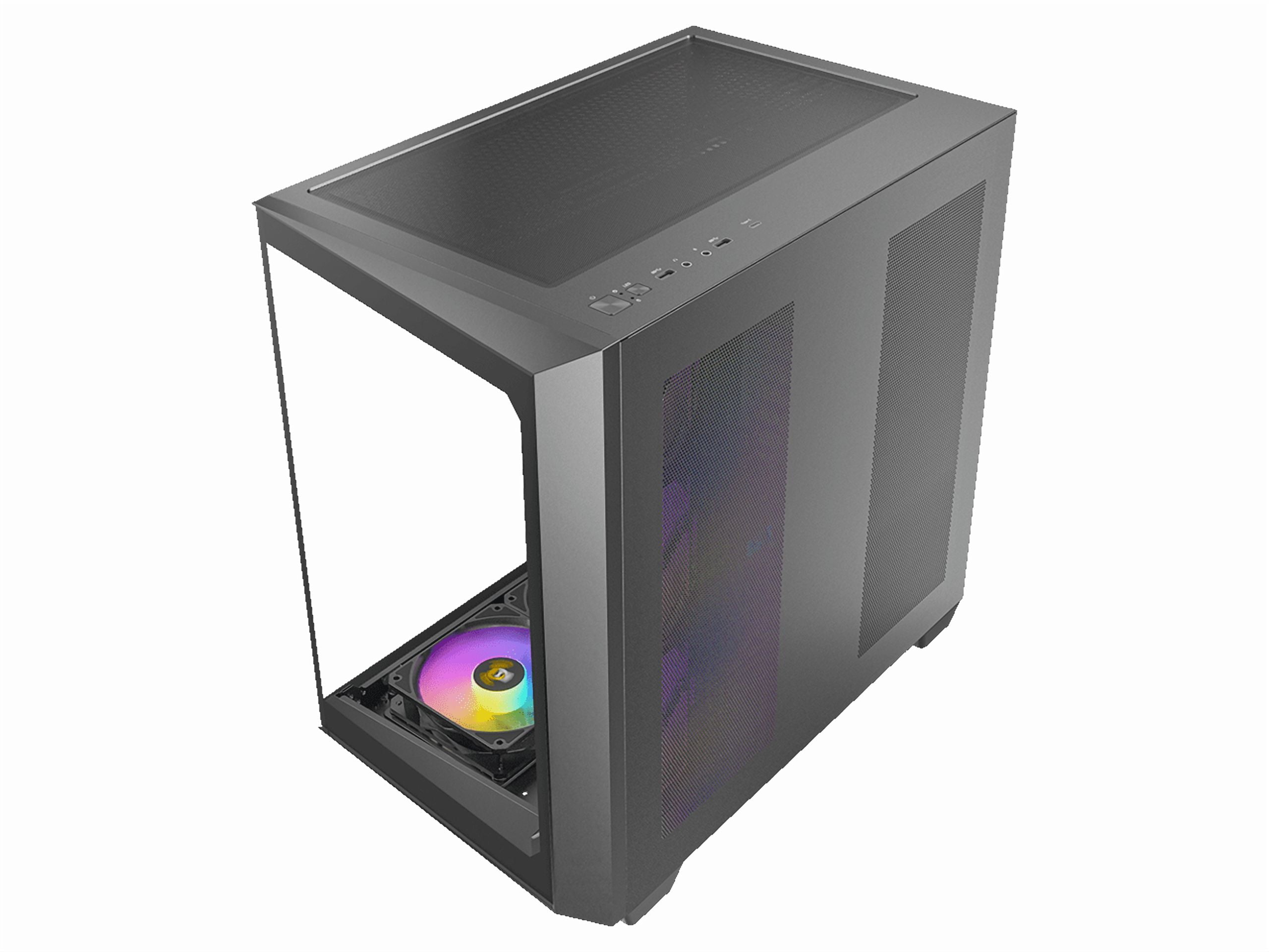 Antec Mobile Products C5 ARGB Mid-Tower ATX Computer Case with Type-C Port, Black
