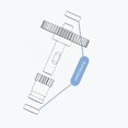 thumbnail image 3 of Double Gear Extruder Parts, Alloy Steel Extruder Assembly Kit Wear Resistance 16 Pieces  For 3D Printer, 3 of 8