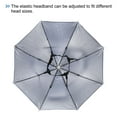thumbnail image 4 of Uxcell 20" Fishing Umbrella Hat Folding Sun Rain Cap Head Umbrella Dark Blue 4 Pack, 4 of 6