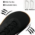 thumbnail image 4 of Mens Walking Shoes Wide Toe Barefoot Cross-Trainer Shoes Comfortable Tennis Shoes Fashion Sneakers 11 Wide,Black, 4 of 7