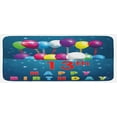 thumbnail image 1 of 13th Birthday Kitchen Mat, Joyful Surprise Event Teen Celebration Party with Balloons Ribbons Stars, Plush Decorative Kitchen Mat with Non Slip Backing, 47" X 19", Multicolor, by Ambesonne, 1 of 1