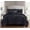 Pitch Black, variant on Elegant Comfort Softest, 10pc Pleated Bedding-in-a-Bag, Ruched Ruffle Comforter Set Featuring Decorative Pillows and Fitted Sheet with Storage Pockets, Pleated Comforter, King, Pitch Black